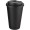 Americano® Eco 350 ml recycelter Becher mit auslaufsicherem Deckel, schwarz, schwarz