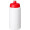 Baseline Recycelte Sportflasche, 500 ml, weiß, rot
