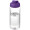 H2O Active® Octave Tritan™ 600-ml-Sportflasche mit Klappdeckel, transparent klar, lila