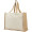Varai 320 g/m Canvas und Jute Einkaufstasche 23L, natural, natur