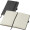 A5 Notizbuch mit recyceltem Ledereinband TRACY, schwarz