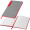 A5 Notizbuch mit farbigem Schnitt EVAN, rot