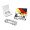 Geschenkartikel: ROMINOX® Key Tool Truck / LKW (22 Funktionen) im Motiv-Mäppchen Deutschland Fan Jubelverstärker