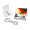 Geschenkartikel: ROMINOX® Key Tool Snake (19 Funktionen) im Motiv-Mäppchen Deutschland Fan Jubelverstärker