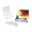 Geschenkartikel: ROMINOX® Key Tool Car/Auto (18 Funktionen) im Motiv-Mäppchen Deutschland Fan Jubelverstärker