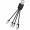 SCX.design C15 Quatro Ladekabel mit Leuchtlogo, rot, schwarz