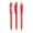 BIC® Super Clip ballpen, transparent rot