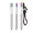 BIC® 4 Colours® Glacé with Lanyard, silber glasiert, weiß