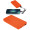 Recycelte Powerbank 10.000 mAh PRESTON, orange