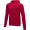 Theron Herren Kapuzenpullover mit Reißverschluss, rot, XS