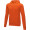Theron Herren Kapuzenpullover mit Reißverschluss, orange, XS