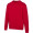 Jasper 280 g/m² Pullover mit Rundhalsausschnitt aus recycelter Bio Baumwolle (OCS), unisex, rot, XS