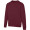 Jasper 280 g/m² Pullover mit Rundhalsausschnitt aus recycelter Bio Baumwolle (OCS), unisex, Tiefes Burgunderrot, XS