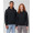 Boris Oversize Kapuzenpullover aus recycelter 280 g/m2 Bio Baumwolle (OCS), unisex, schwarz, XS