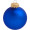 Individuell bedruckbare Glas-Christbaumkugel, EXPRESS-Versand, 7cm, 40er Karton, königsblau matt 
