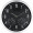 Wanduhr mit Hygro - und Thermometer, schwarz