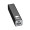 Powerbank 2.200 mAh aus Metall, inkl. Ladekabel, schwarz
