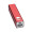 Powerbank 2.200 mAh aus Metall, inkl. Ladekabel, rot