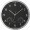 Wanduhr mit Hygro - und Thermometer, schwarz