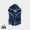 VINGA Louis Luxus Plüsch GRS rPET Bademantel Größe S/M, navy blau