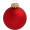 Individuell bedruckbare Glas-Christbaumkugel, EXPRESS-Versand, 7cm, 40er Karton, rot matt