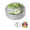 Runde Click-Blechdose 45 mm mit Minties oder Fruchtherzchen, hellgrau