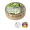 Runde Click-Blechdose 45 mm mit Minties oder Fruchtherzchen, gold