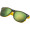 Sonnenbrille aus Kunststoff mit verspiegelten Gläsern, UV 400 Schutz ILONA, gelb