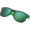 Sonnenbrille aus Kunststoff mit verspiegelten Gläsern, UV 400 Schutz ILONA, grün