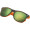 Sonnenbrille aus Kunststoff mit verspiegelten Gläsern, UV 400 Schutz ILONA, orange