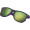 Sonnenbrille aus Kunststoff mit verspiegelten Gläsern, UV 400 Schutz, violett