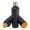 Thermotrinkflasche RETUMBLER-mySTEELONE, schwarz, orange, orange