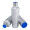 Thermotrinkflasche RETUMBLER-mySTEELONE, silber, blau, blau
