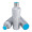 Thermotrinkflasche RETUMBLER-mySTEELONE, silber, cyan, cyan