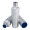 Thermotrinkflasche RETUMBLER-mySTEELONE, silber, dunkelblau, dunkelblau