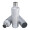 Thermotrinkflasche RETUMBLER-mySTEELONE, silber, dunkelgrau, dunkelgrau