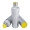 Thermotrinkflasche RETUMBLER-mySTEELONE, silber, gelb, gelb