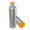 Thermotrinkflasche RETUMBLER-myDRINQEO 770, silber, orange, orange