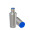 Thermotrinkflasche RETUMBLER-myDRINQEO 500, silber, blau, blau