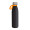 Trinkflasche RETUMBLER-myTOULON GLASS, schwarz, orange
