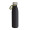 Trinkflasche RETUMBLER-myTOULON GLASS, schwarz, olivgrün