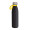 Trinkflasche RETUMBLER-myTOULON GLASS, schwarz, gelb