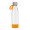 Trinkflasche RETUMBLER-myTOULON GLASS, transparent, orange, orange