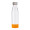 Trinkflasche RETUMBLER-myTOULON GLASS, transparent, orange