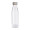 Trinkflasche RETUMBLER-myTOULON GLASS, transparent, weiß