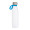 Trinkflasche RETUMBLER-TOULON GLASS, weiß, cyan