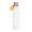 Trinkflasche RETUMBLER-TOULON GLASS, weiß, orange