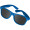 Sonnenbrille aus Kunststoff im Nerdlook, UV 400 Schutz, blau