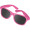 Sonnenbrille aus Kunststoff im Nerdlook, UV 400 Schutz GIANNA, pink