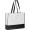 Faltbare Non Woven Einkaufstasche, 2 farbig, weiss